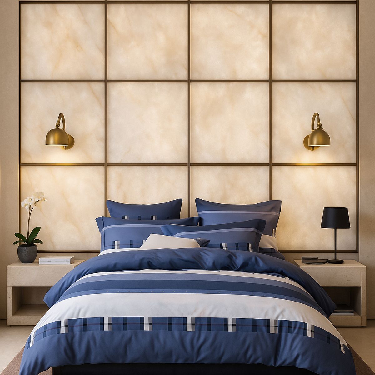 ARMONIA - Sábana 2 Plazas 800 Hilos Diseño Americano 835