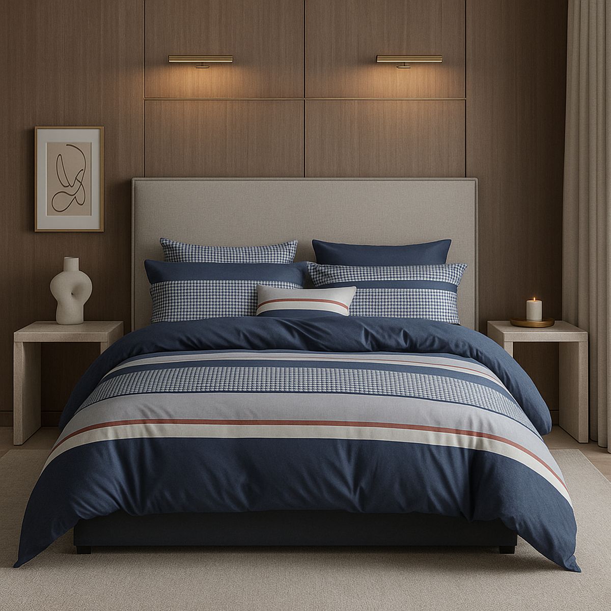 ARMONIA - Sábana King 800 Hilos Diseño Americano 838C 7EF