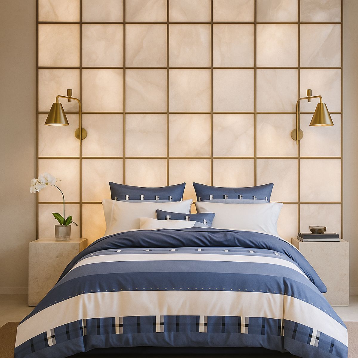 ARMONIA - Sábana Plaza y Media Plazas 800 Hilos Diseño Americano 831