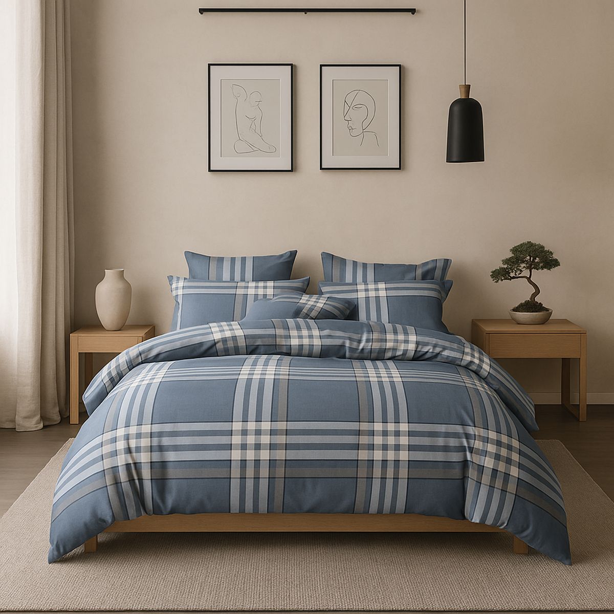 ARMONIA - Sábana 2 Plazas 800 Hilos Diseño Americano 838H 7EF