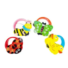 GENERICO - Juguete pandereta de madera musical para niños con diseño PATO