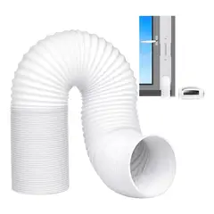 KUANGYE - Tubo O Manga Aire Acondicionado PVC Portátil Universal 3mt×15cm flexible C alambre