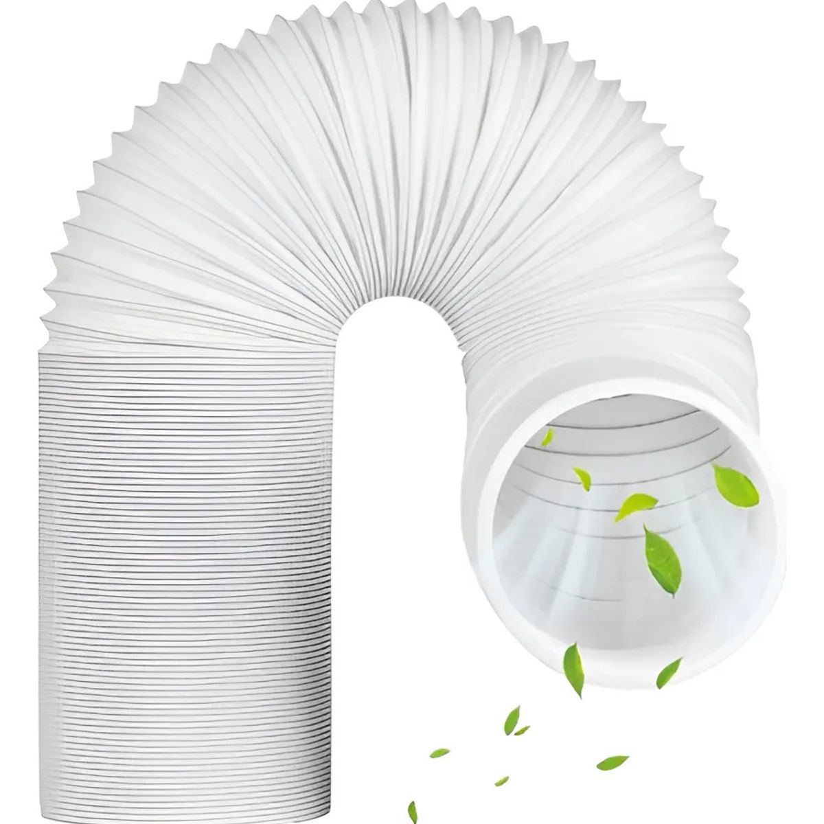 KUANGYE - Tubo O Manga Aire Acondicionado PVC Portátil Universal 13cmx150cm flexible C alambre