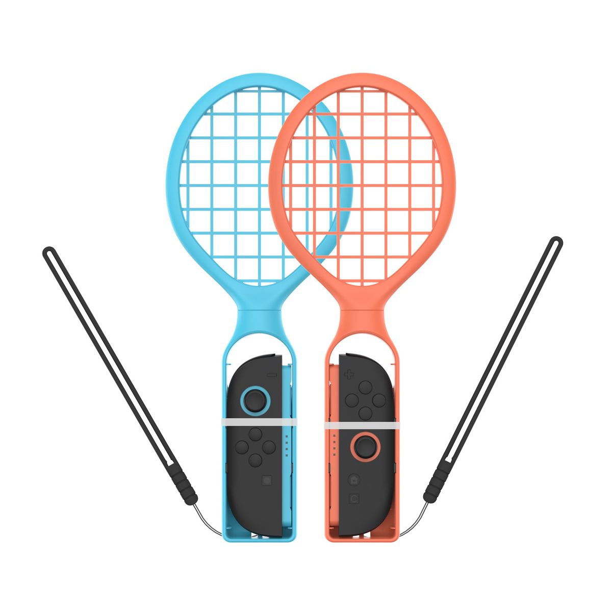 DOBE - DOBE Set de Raquetas de Movimiento para Nintendo Switch 2 (Naranja/Azul) para Tenis y Bádminton