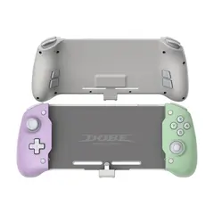 DOBE - Mando Grip para Switch/OLED Color Morado verde Conexión Directa TypeC Turbo 6 Ejes