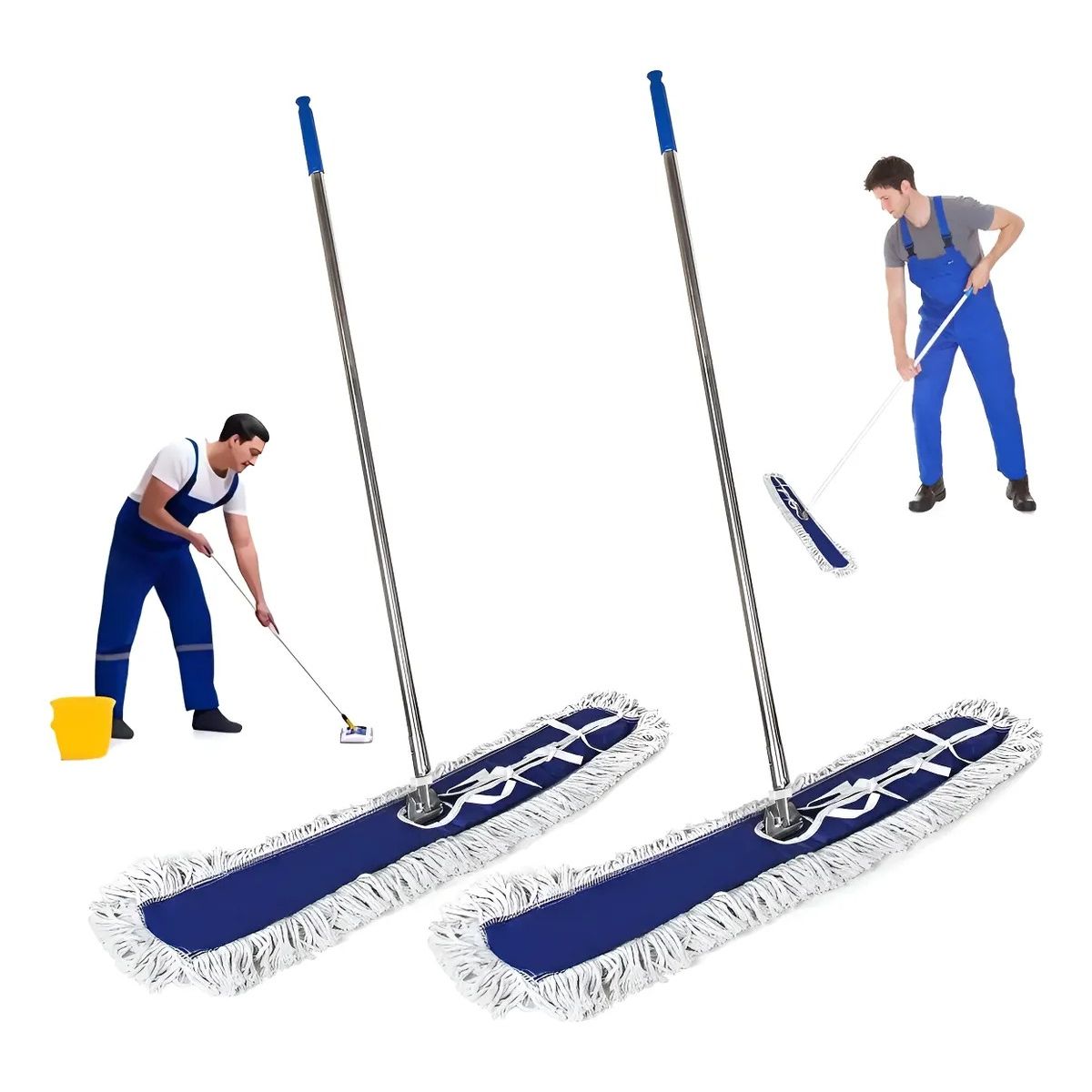 GENERICO - Pack 2 Mopa Seca Completa Industrial 90 Cm 36 Pulgadas