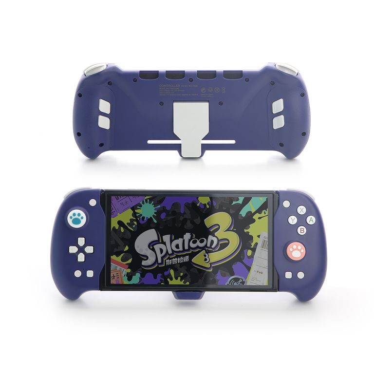 DOBE Control Grip para Switch/OLED Color Azul Índigo Palanca Hall Macros 6 Ejes