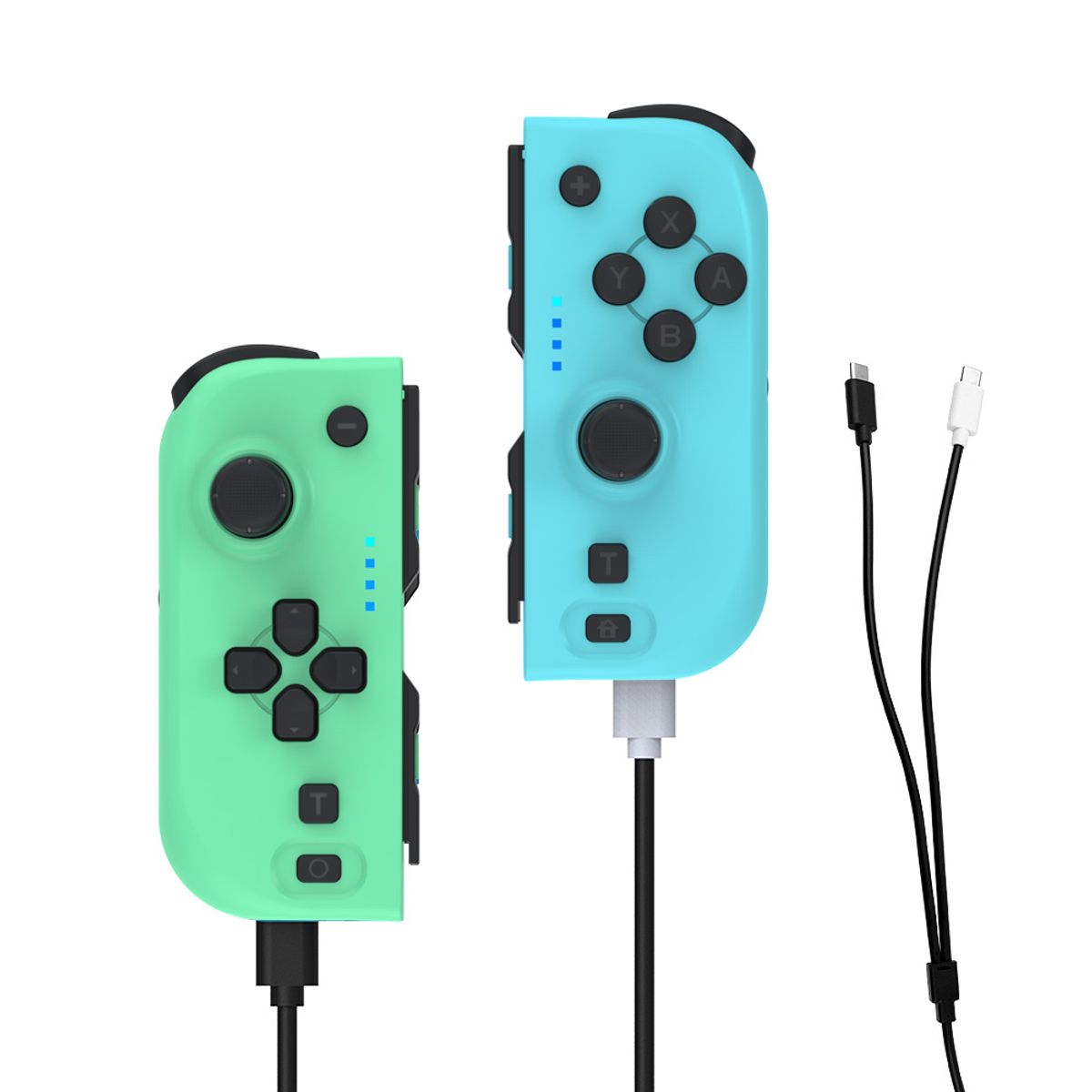DOBE - DOBE Joypad Color Verde  Azul de Animal Crossing para Switch