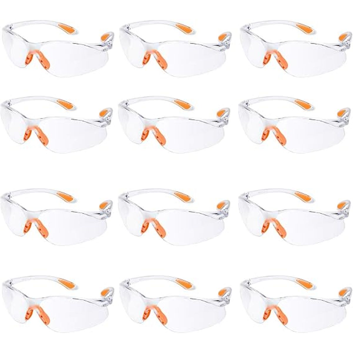 KUANGYE - X24 Lentes De Seguridad Claros antiparras Transparentes Gafas Protectoras