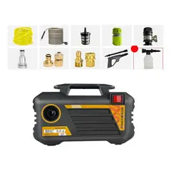 EVERSO - Hidrolavadora Eléctrica Portátil Pistola De 3000w 150bar - Negro - 60