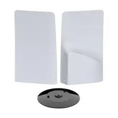 GENERICO - Kit Completo para PS5 Slim Disc Cubierta y Base Vertical INCLUIDA Color NEGRO