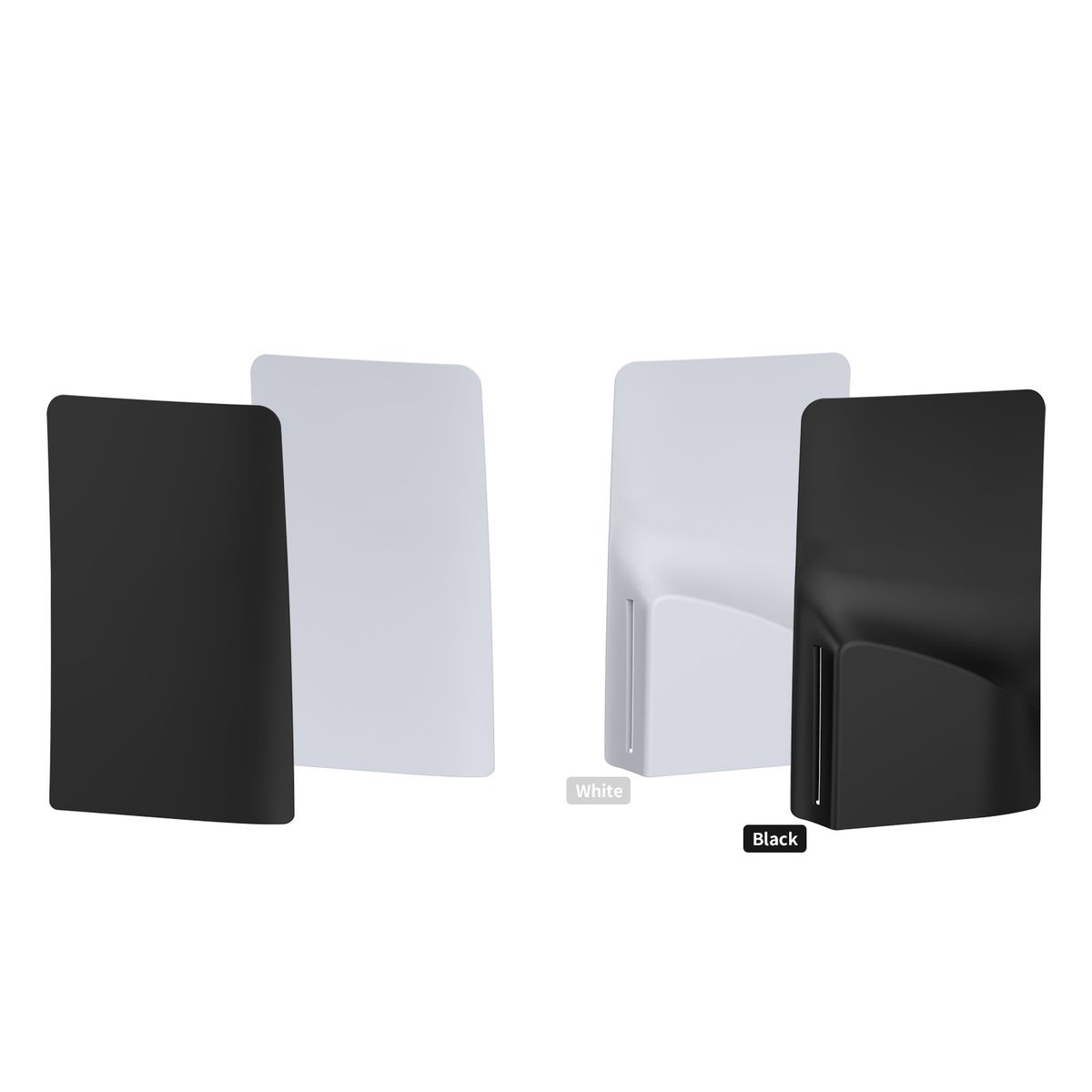 GENERICO - Kit Completo  para PS5 Slim Disc  Cubierta  y Base Vertical INCLUIDA  Color NEGRO