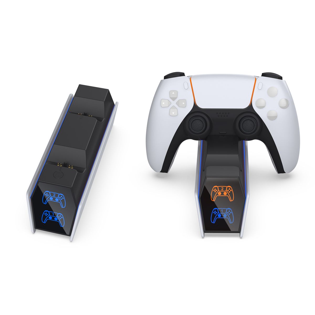 DOBE - DOBE Cargador Dual para  PS5/Edge Mandos  Luces Ambientales Laterales