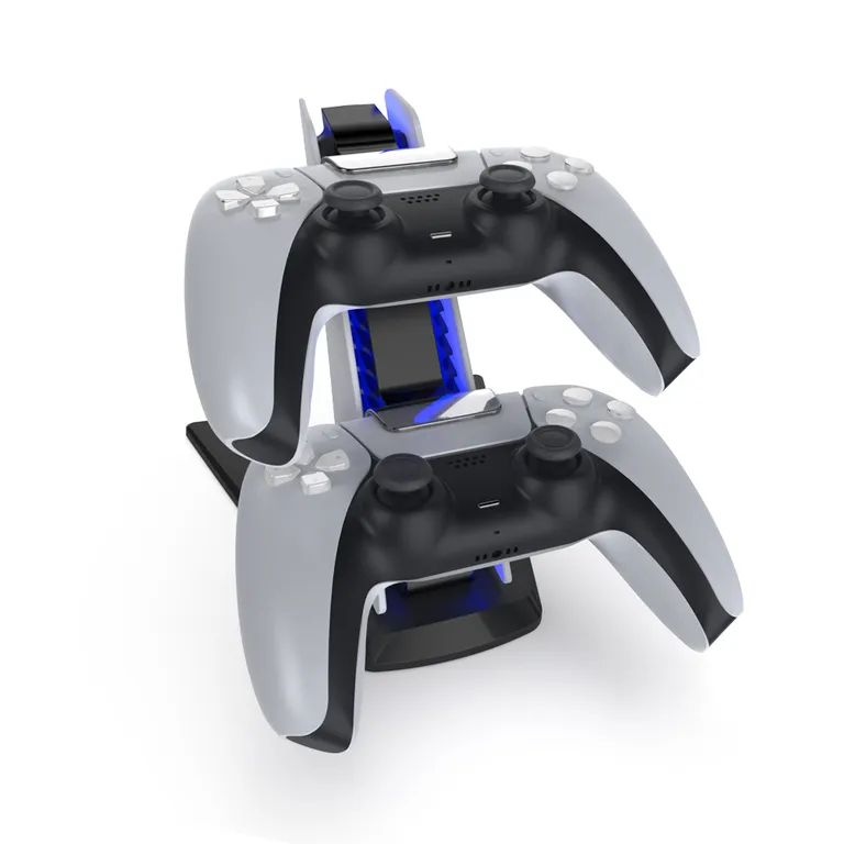 DOBE Cargador Dual para Controles PS5 Luz Ambiental