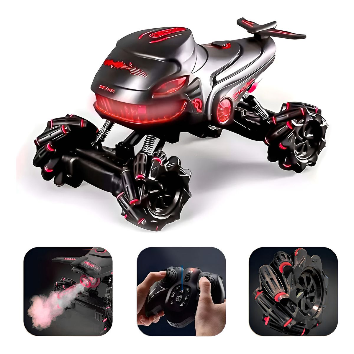 HOMEBRANDT - Camioneta Monster Truck Lanza Agua A Control R Luces Musica