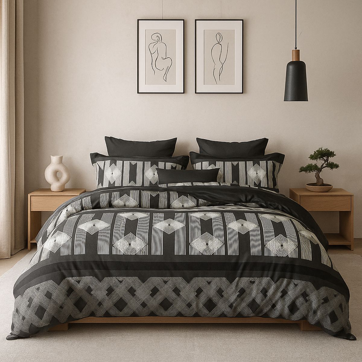 ARMONIA - Sábana 2½ Plazas 800 Hilos Diseño Americano 835J