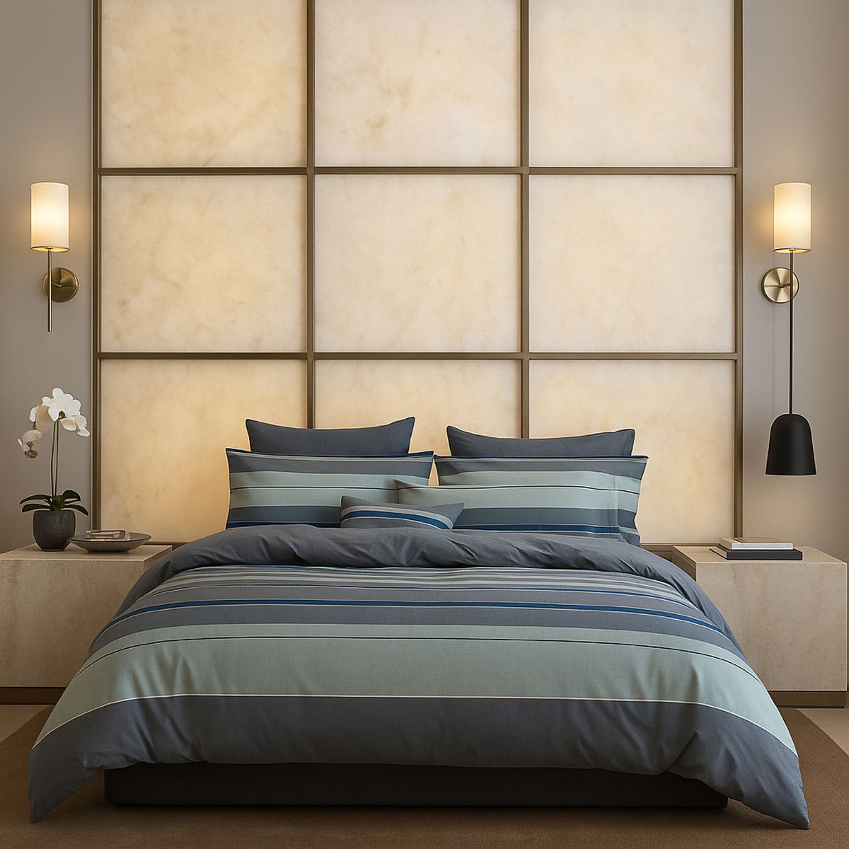 ARMONIA - Sábana 1½ Plazas 800 Hilos Diseño Americano 835 7EF