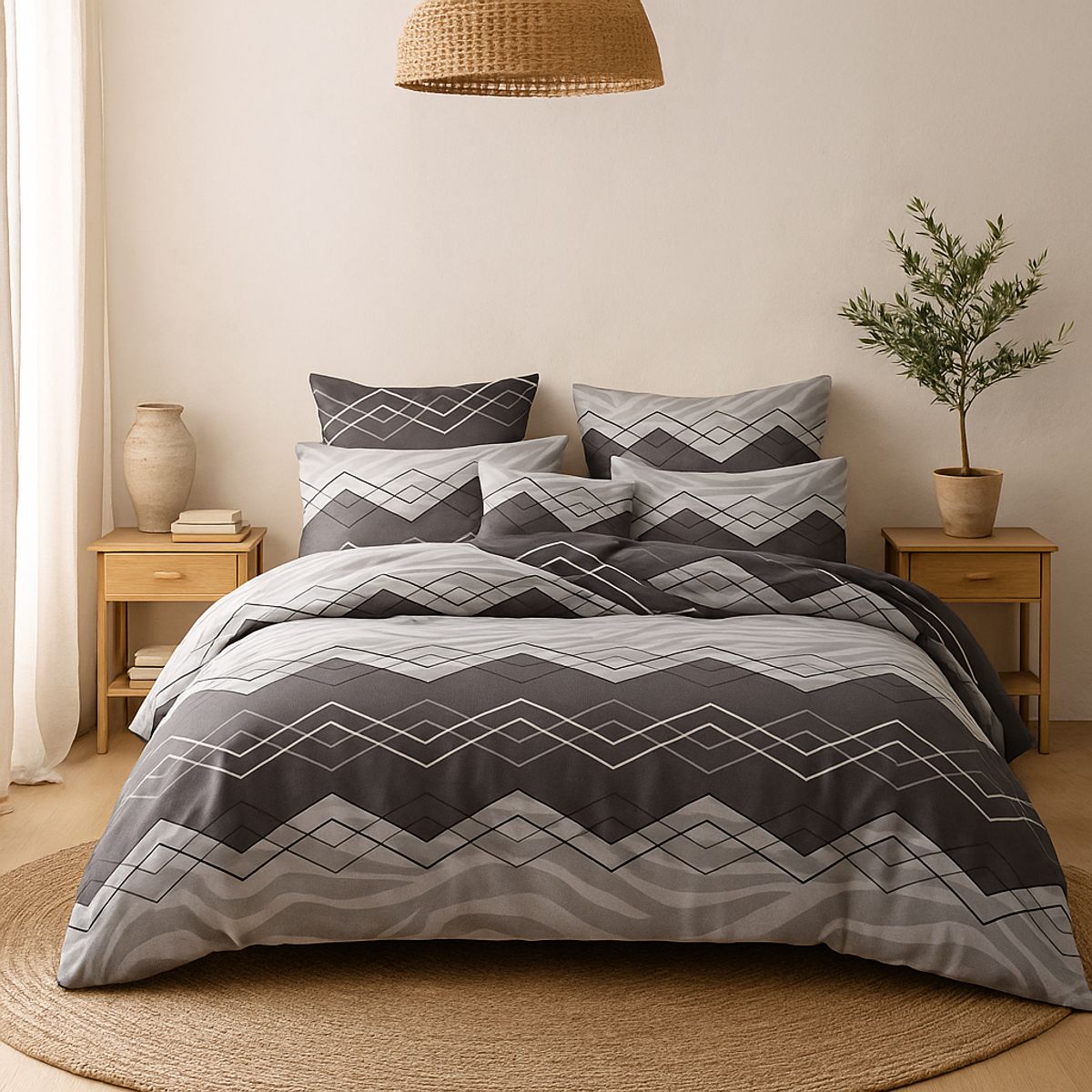 ARMONIA - Sábana 1½ Plazas 800 Hilos Diseño Americano 835J 7EF