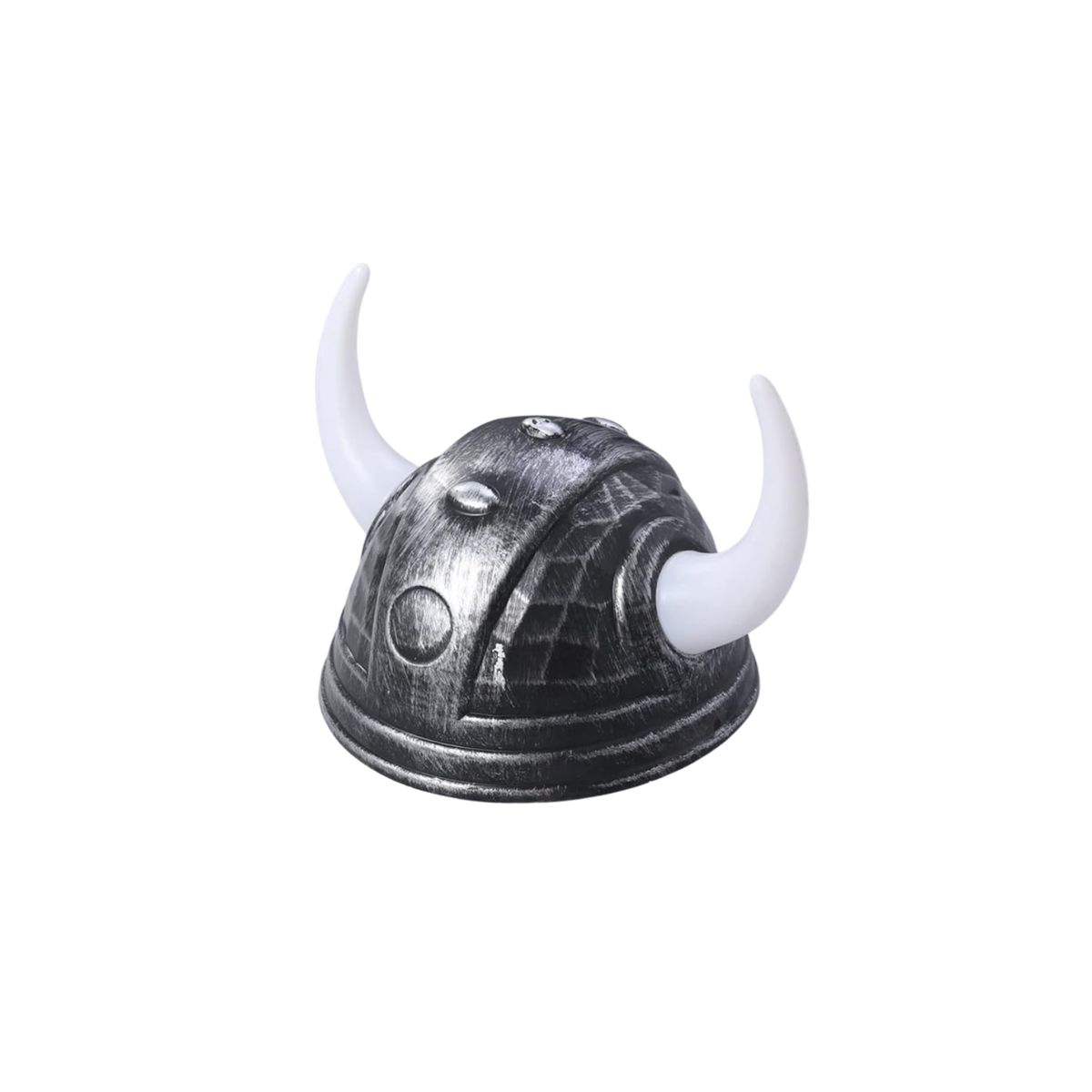 GENERICO - Gorro Sombrero Disfraz Vikingo Asterix Fiestas Halloween Plata