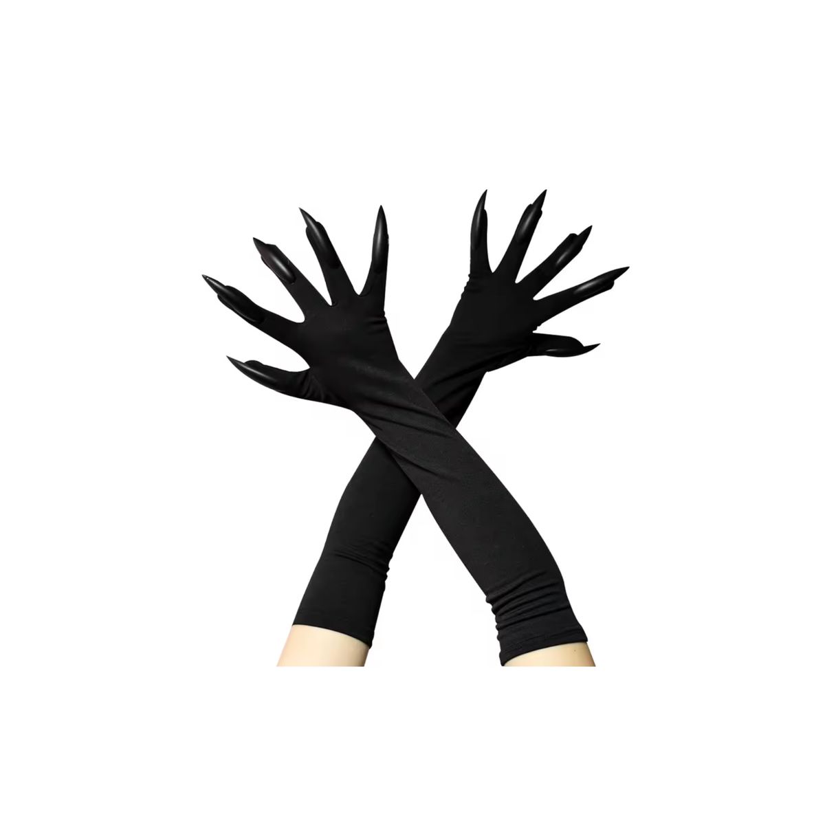 GENERICO - Guantes Largos Con Uñas Garras Disfraz Cosplay Halloween