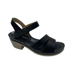 HERIEL - Sandalia Negra Plataforma Mujer