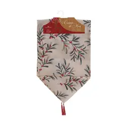 MIRO - Camino de mesa navidad 33x183cm120gsm rojo blanco verde