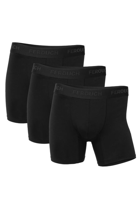 Tri Pack Boxer Negro Negro S
