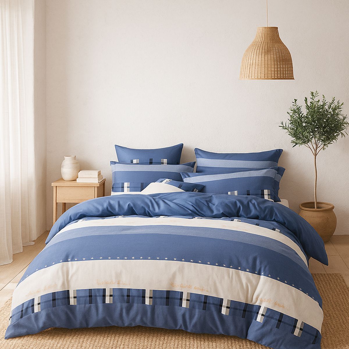 ARMONIA - Sábana King 800 Hilos Diseño Americano 832G 7EF