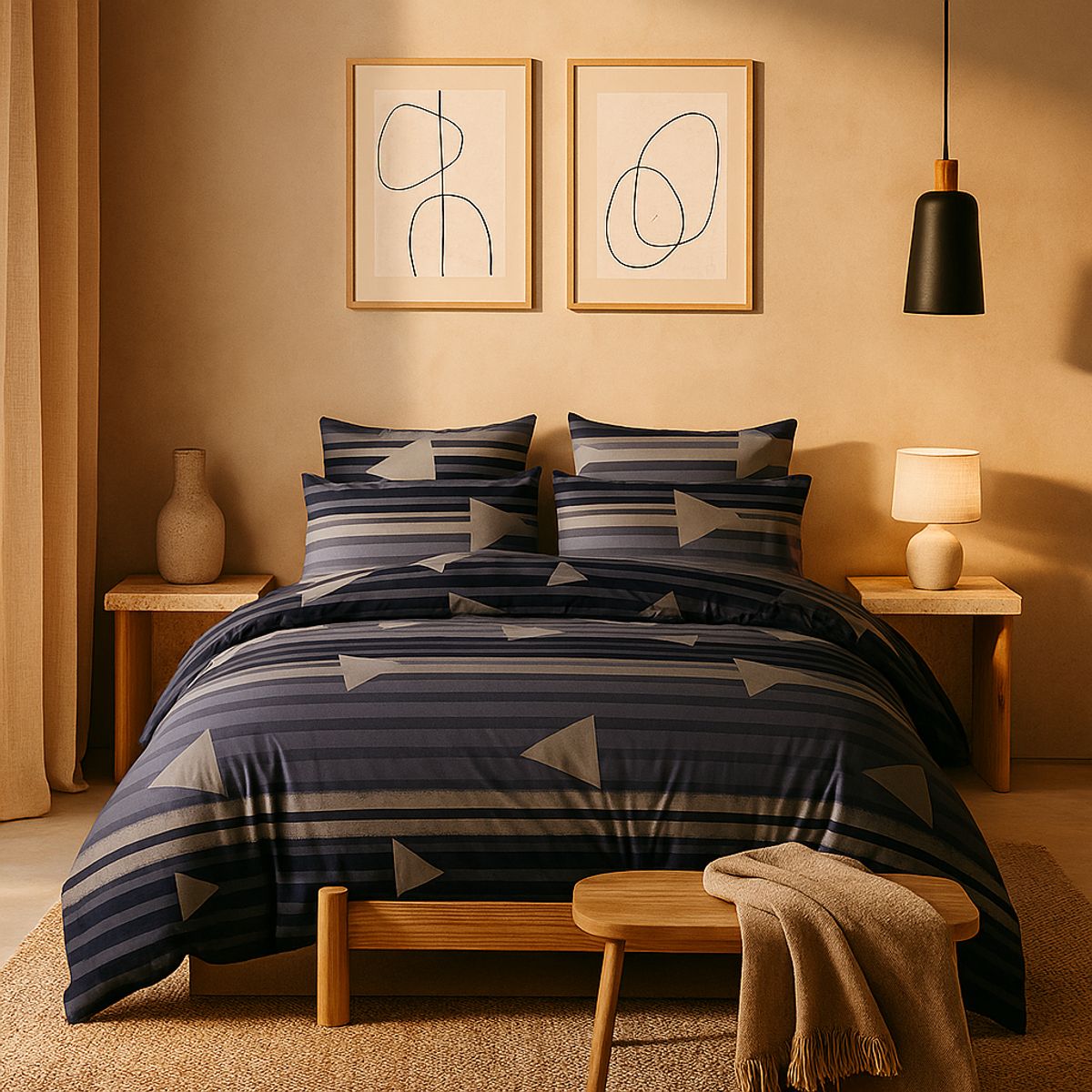 ARMONIA - Sábana King 800 Hilos Diseño Americano 834I 7EF