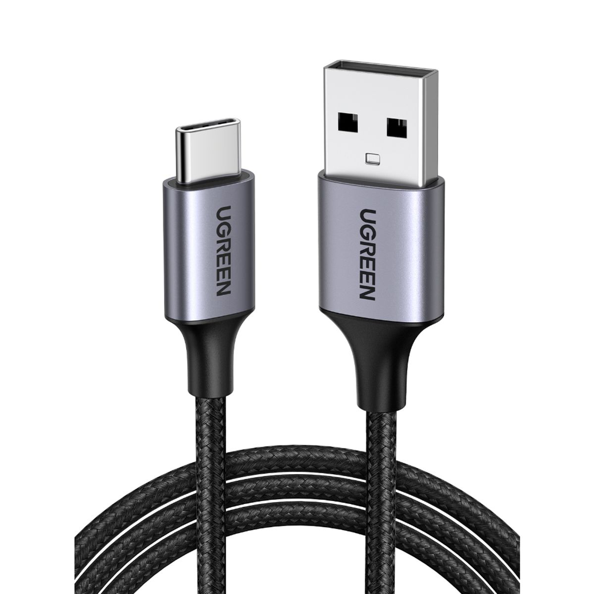 UGREEN - Cable Usb-C A Usb-A 3A 1M Reforzado Negro Ugreen Us288