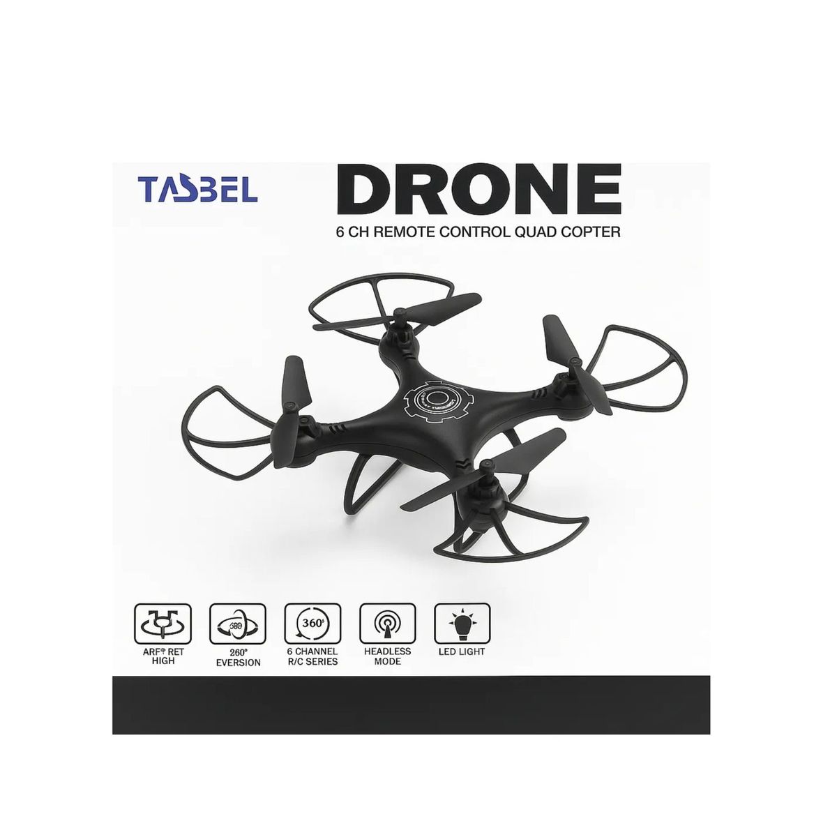 GENERICO - Drone Rc Explorer 6ch 2.4 Ghz Con Modo Headless, Giros 360°, Luces Led Y Control De Altura