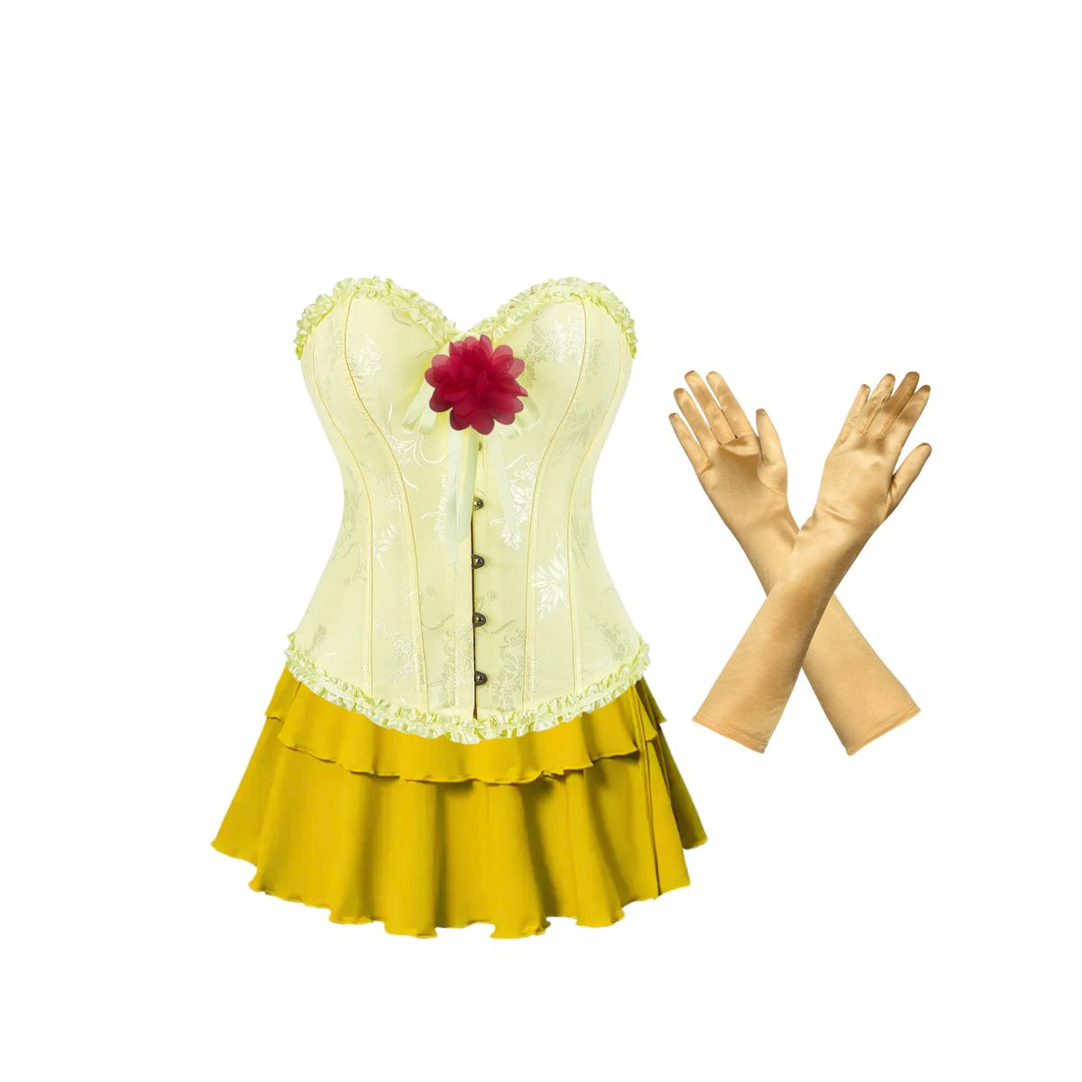 GENERICO - Disfraz Princesas Sexys Mujer Cosplay Bella S