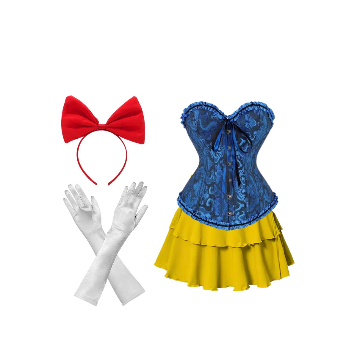 GENERICO - Disfraz Princesas Sexys Mujer Cosplay Blancanieves S