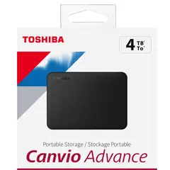 TOSHIBA - Disco Duro Externo Canvio Advance 4TB Negro