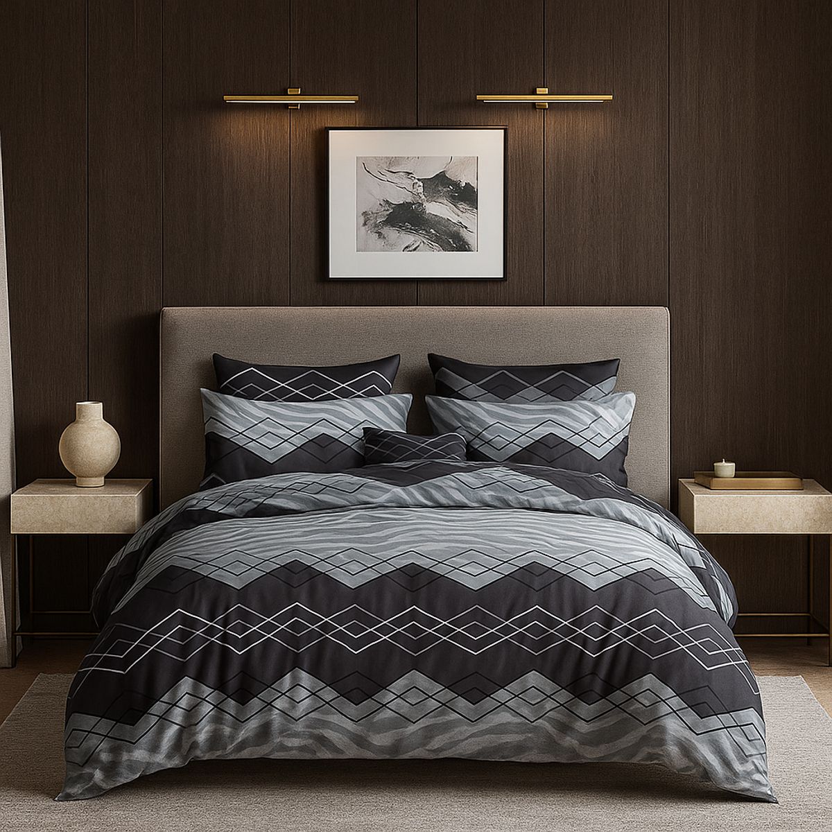 ARMONIA - Sábana 1½ Plazas 800 Hilos Diseño Americano 831 7EF