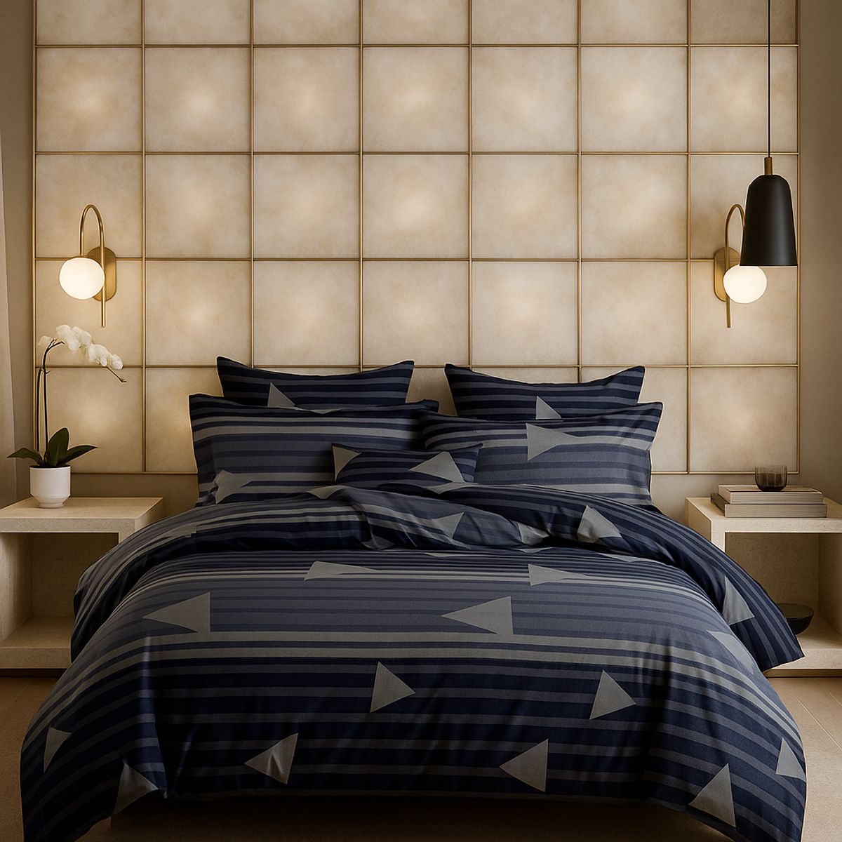 ARMONIA - Sábana 1½ Plazas 800 Hilos Diseño Americano 831 7EF