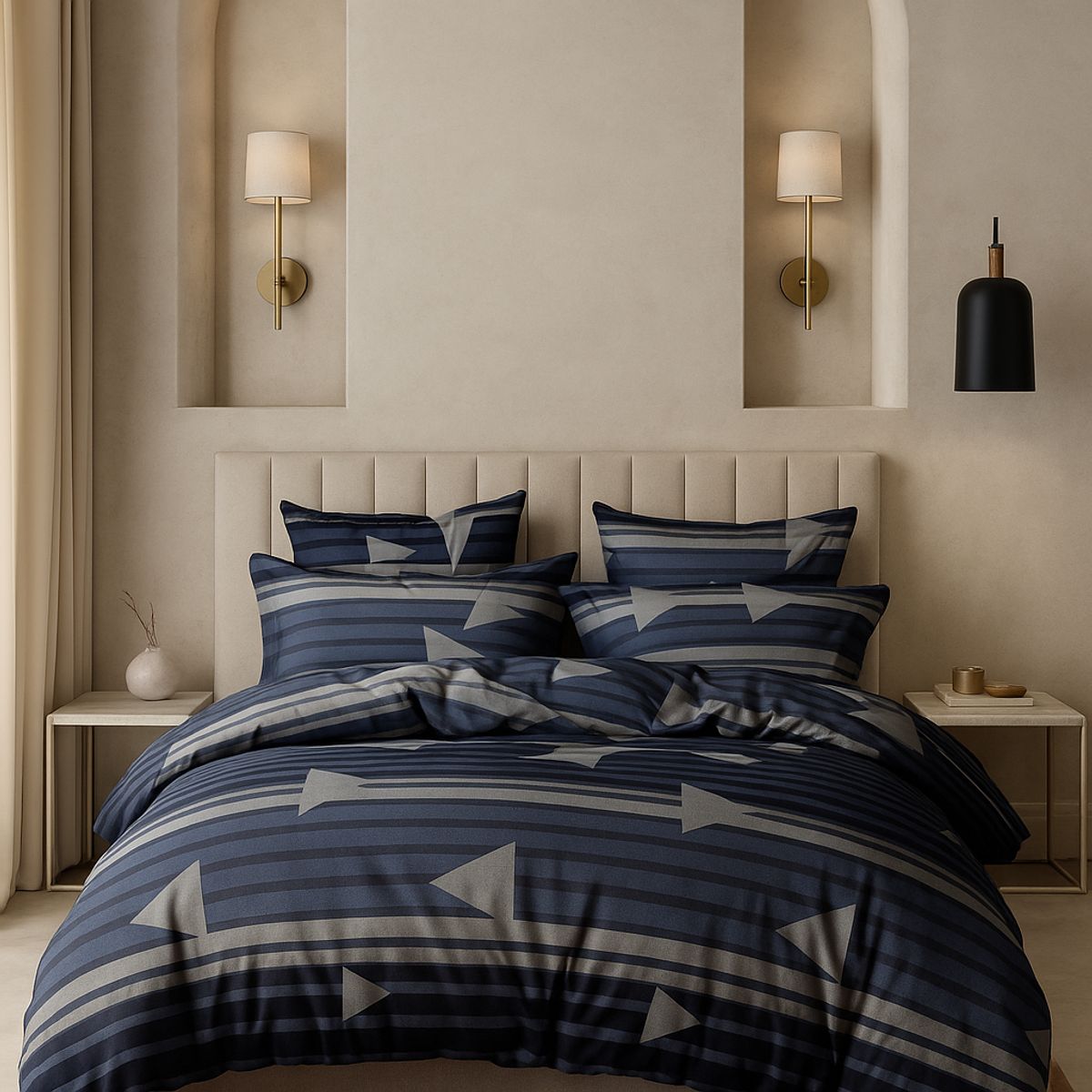 ARMONIA - Sábana 1½ Plazas 800 Hilos Diseño Americano 831E 7EF