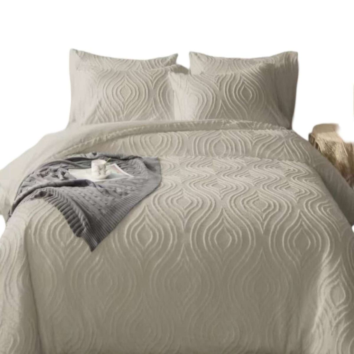 GENERICO - CUBRECAMA QUILT VERANO DELGADO NO ACOLCHADO 2 PLAZAS