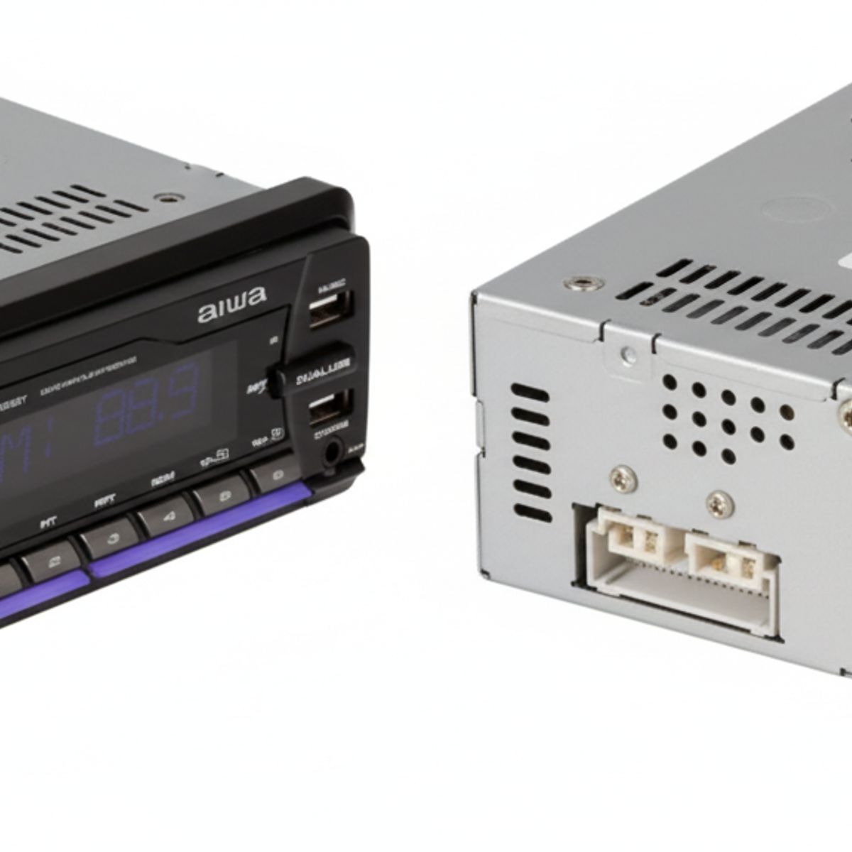 AIWA - Radio Auto 1 Din Aiwa Bluetooth Mp3 Usb App Music Negro