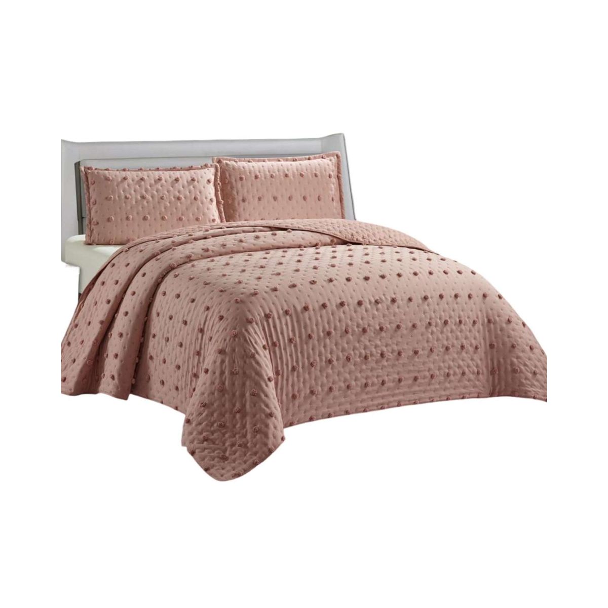 GENERICO - CUBRECAMA QUILT TUFTING DE LUJO SUAVE 2 PLAZAS