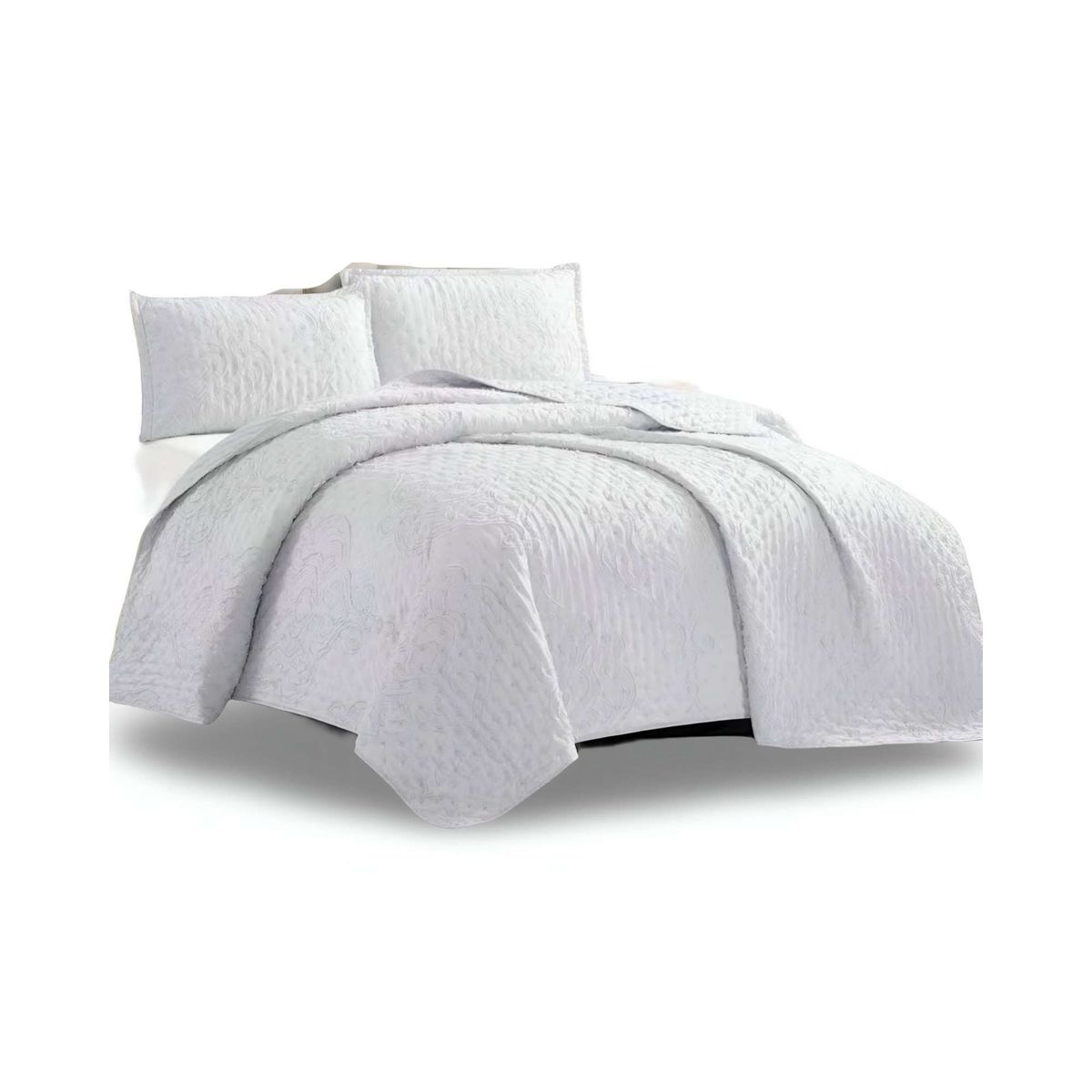 GENERICO - CUBRECAMA QUILT TUFTING DE LUJO SUAVE KING