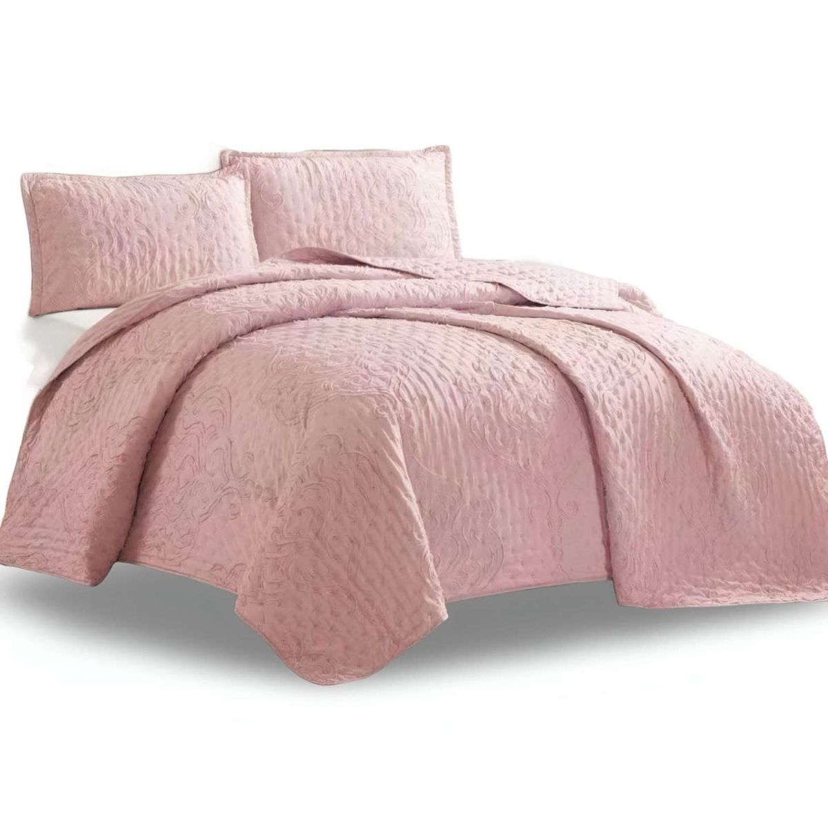 GENERICO - CUBRECAMA QUILT TUFTING DE LUJO SUAVE KING