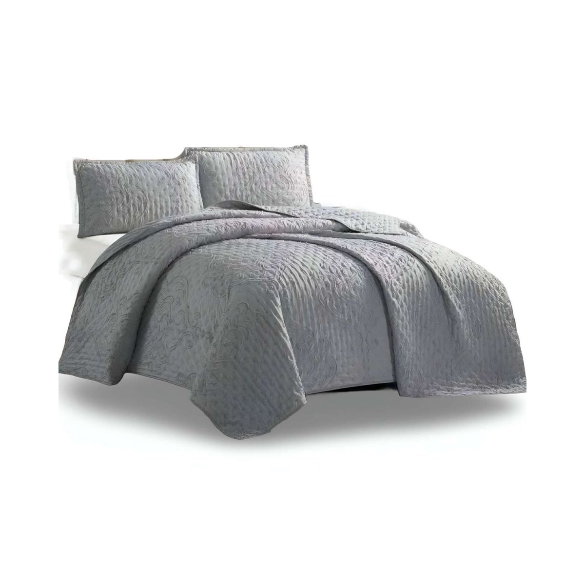 GENERICO - CUBRECAMA QUILT TUFTING DE LUJO SUAVE KING