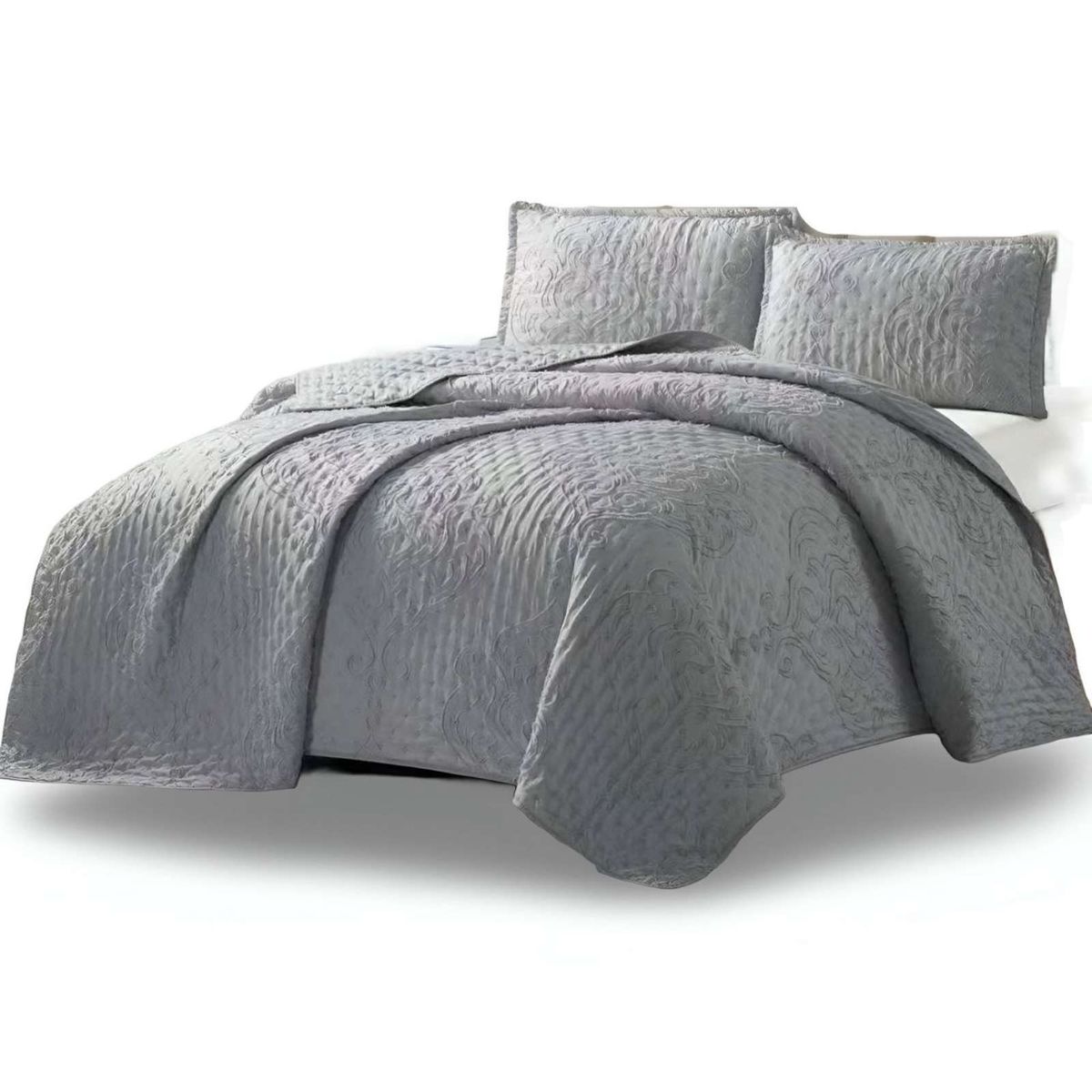 GENERICO - CUBRECAMA QUILT TUFTING DE LUJO SUAVE KING