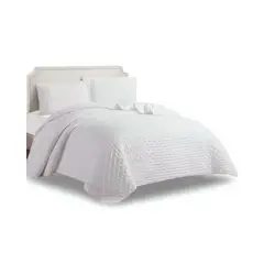 GENERICO - CUBRECAMA QUILT TUFTING DE LUJO SUAVE PLAZA Y MEDIA