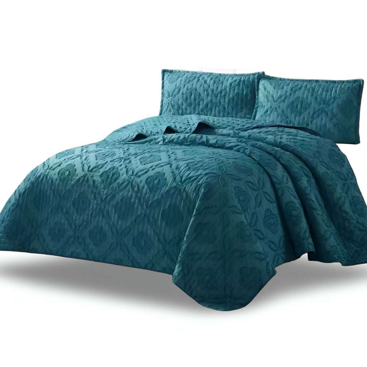 GENERICO - CUBRECAMA QUILT TUFTING DE LUJO SUAVE 2 PLAZAS