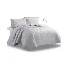 GENERICO - CUBRECAMA QUILT TUFTING DE LUJO SUAVE KING