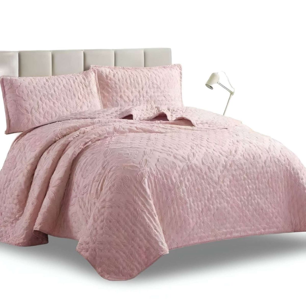 GENERICO - CUBRECAMA QUILT TUFTING DE LUJO SUAVE KING