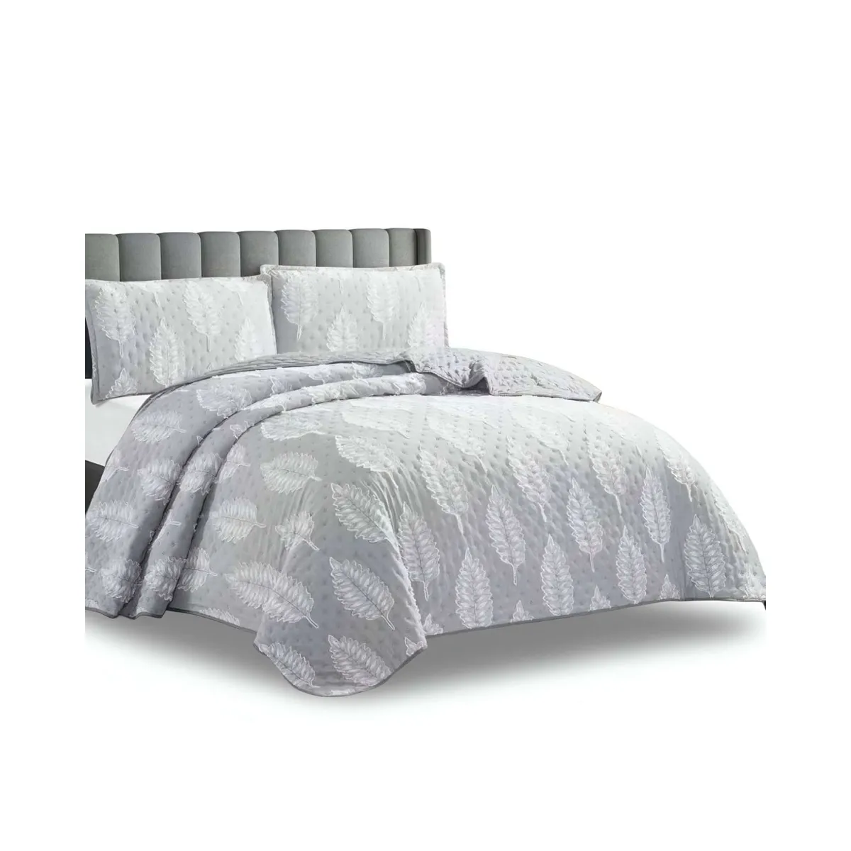 GENERICO - CUBRECAMA QUILT TUFTING DE LUJO SUAVE KING