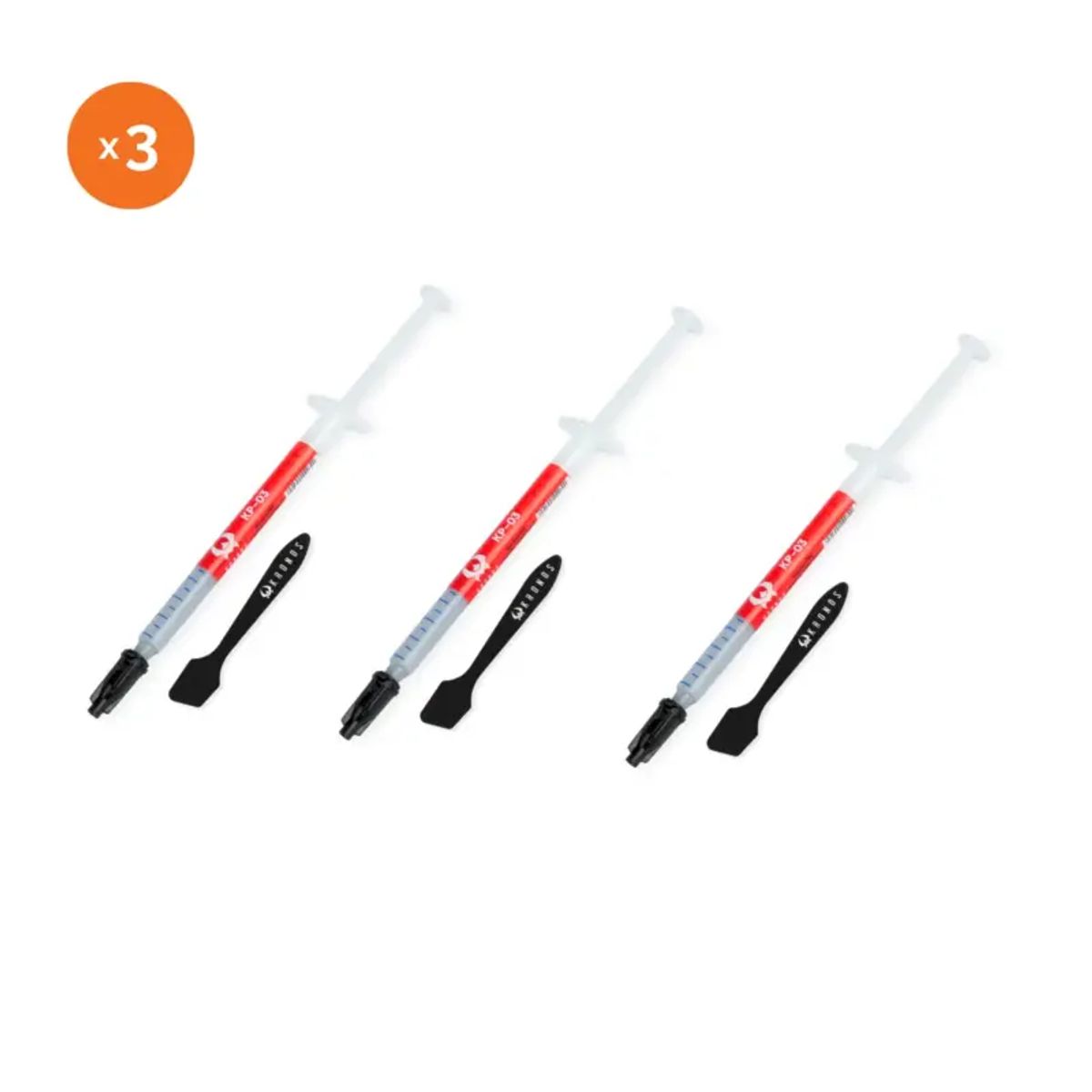 KRONOS - Pasta Térmica Disipadora Cpu Y Gpu Kronos KP03 1g 65W Pack x3